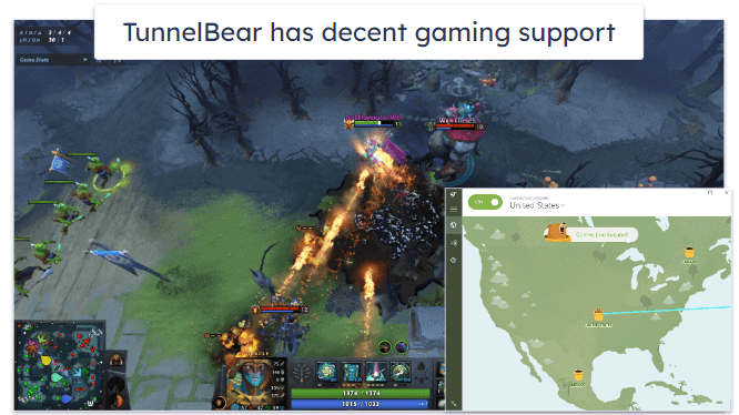 TunnelBear Gaming Support
