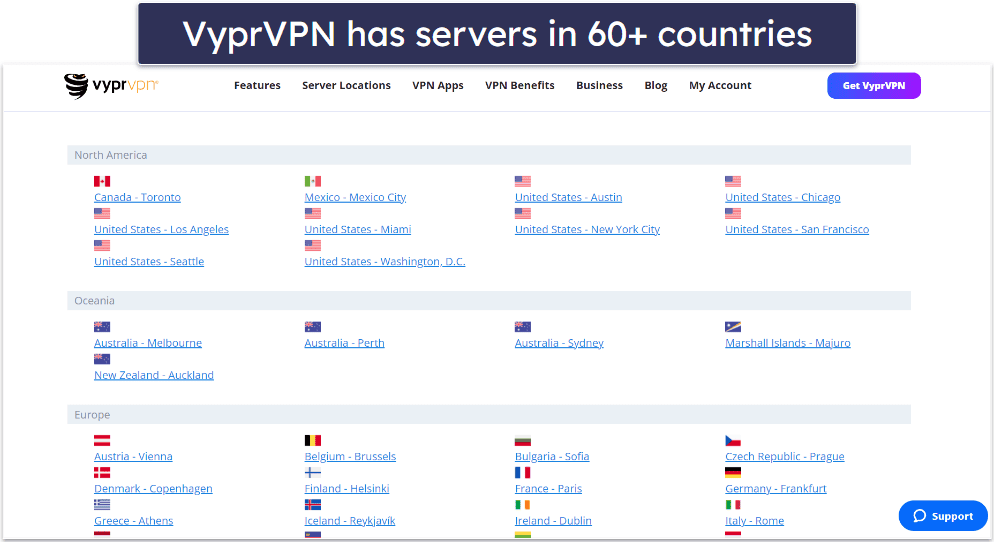 VyprVPN Servers &amp; IP Addresses