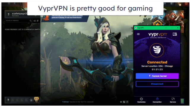 VyprVPN Gaming Support