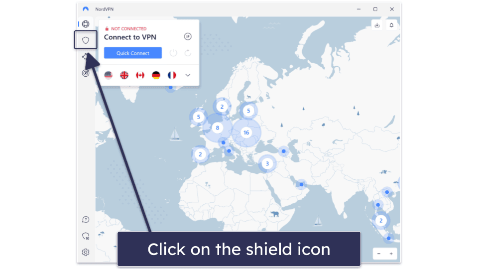 How to Enable NordVPN Threat Protection