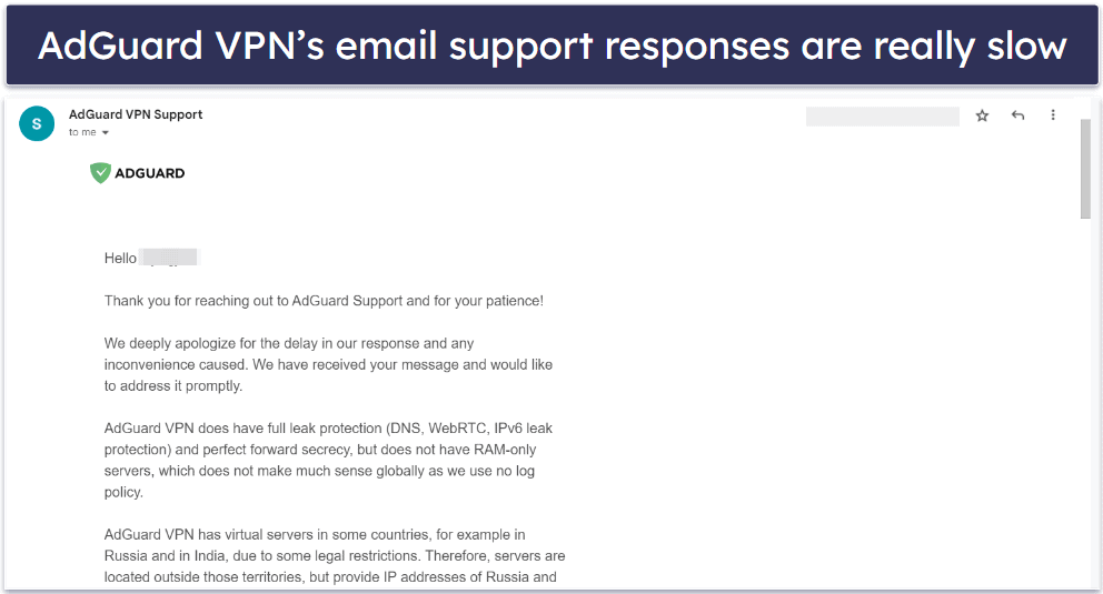 AdGuard VPN Customer Support