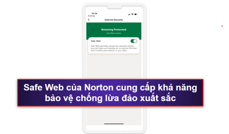 1.🥇 Norton Mobile Security – App diệt virus cao cấp tốt nhất cho iOS