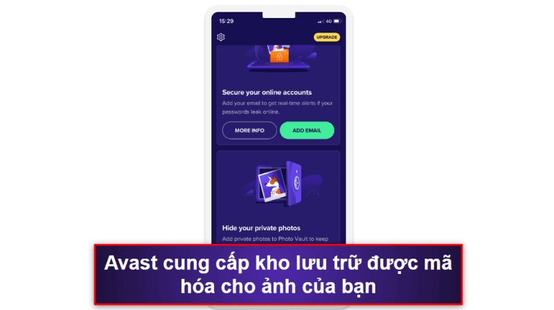 6. Avast Security & Privacy for iOS – Trình quét mạng cơ bản & kho ảnh được mã hóa