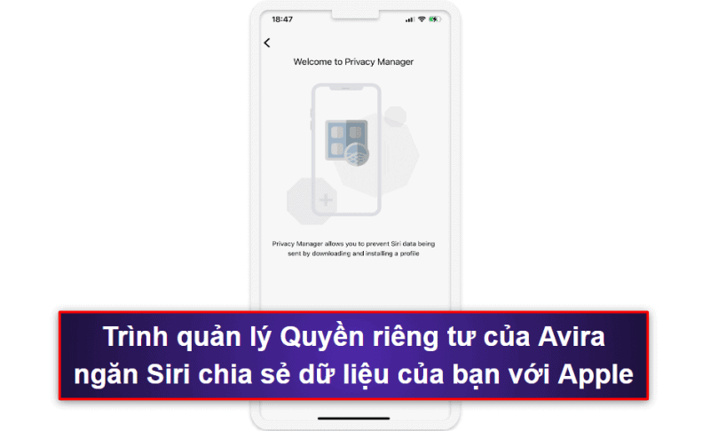 7. Avira Free Mobile Security for iOS – Các tính năng bảo vệ quyền riêng tư tốt dành cho iOS + VPN