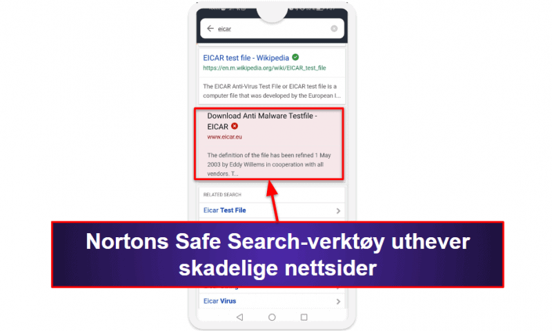 🥇 1. Norton Mobile Security – Avansert nettbeskyttelse for Android