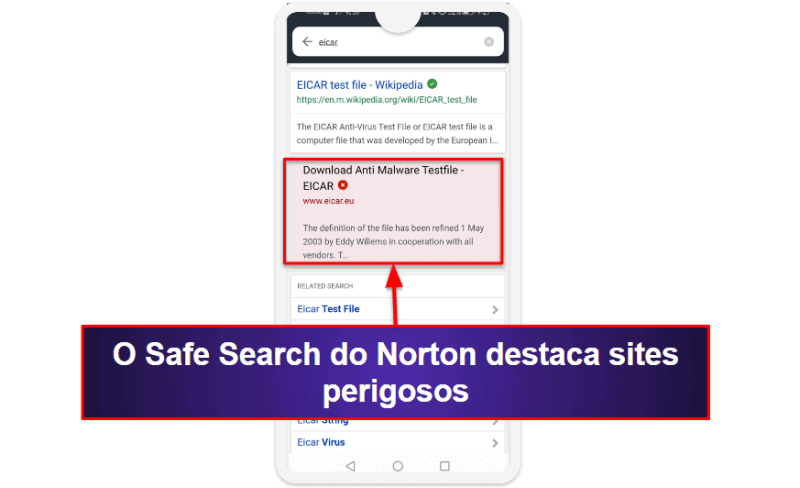 🥇1. Norton Mobile Security: proteções avançadas de segurança cibernética para Android