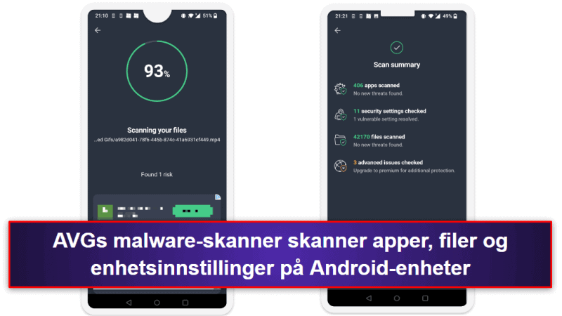 Bonus. AVG Mobile Security – enkle sikkerhetsfunksjoner og intuitiv app