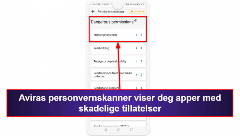 6. Avira Antivirus Security for Android – brukervennlig og med mange funksjoner