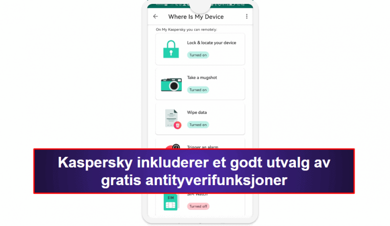 7. Kaspersky Free – intuitivt med god virusskanning