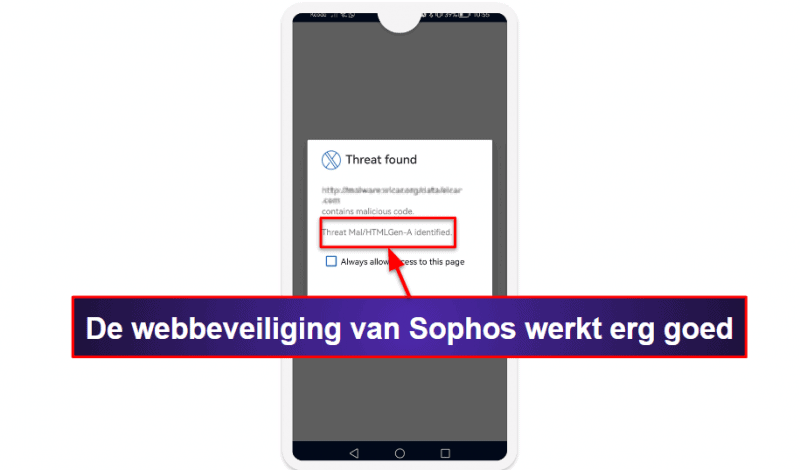 8. Sophos Intercept X for Mobile — Effectieve gratis antivirus met te personaliseren bescherming