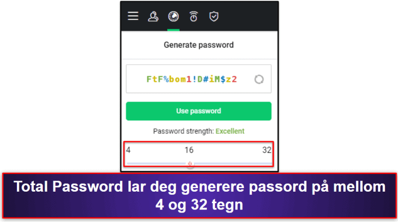 7. Total Password — pålitelig passordadministrator med ekstern utlogging