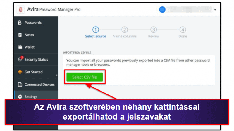 8. Avira Password Manager Free — Korlátlan méretű jelszótárhely tetszőleges számú készüléken