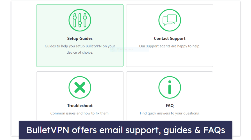 BulletVPN Customer Support — Helpful Guides & FAQs, Plus Good Email Support