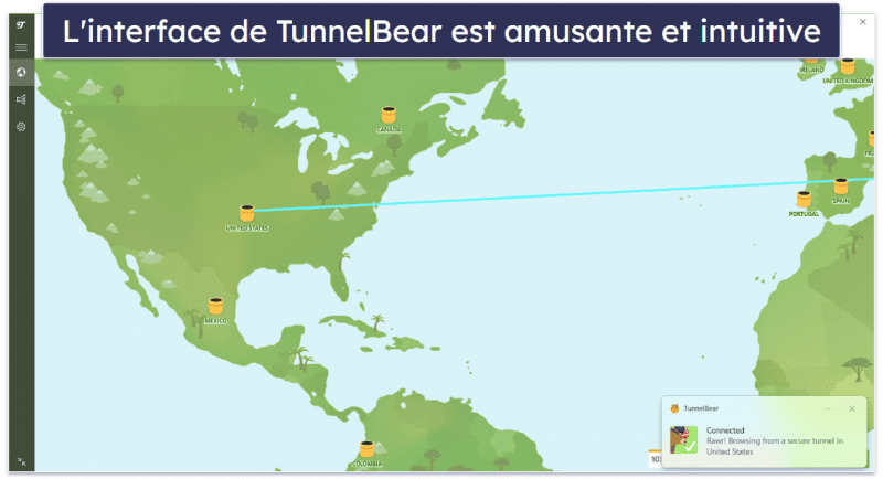 8. TunnelBear — Bon VPN pour les débutants