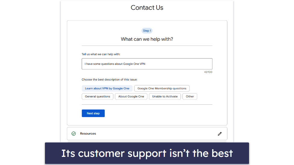 Google One VPN Customer Support — Good Articles (But Disappointing Direct Support)