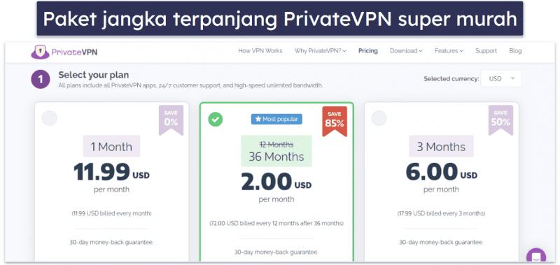 6. PrivateVPN — VPN yang bagus untuk streaming