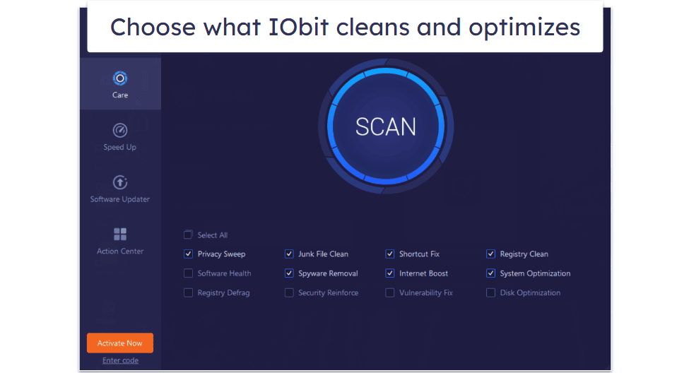 IObit Advanced SystemCare Security Features