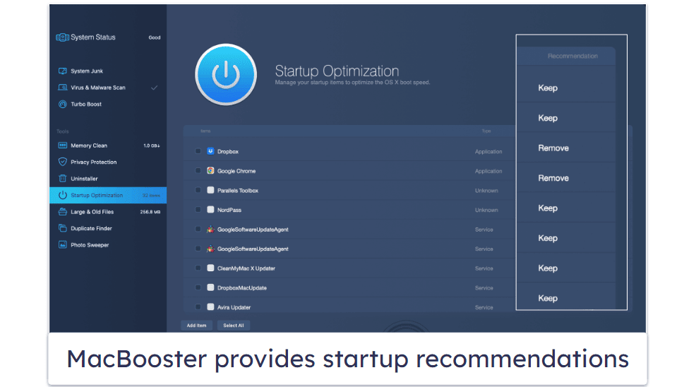 MacBooster Optimization & Security Features — Great Cleanup Tools + Helpful Malware Scanner