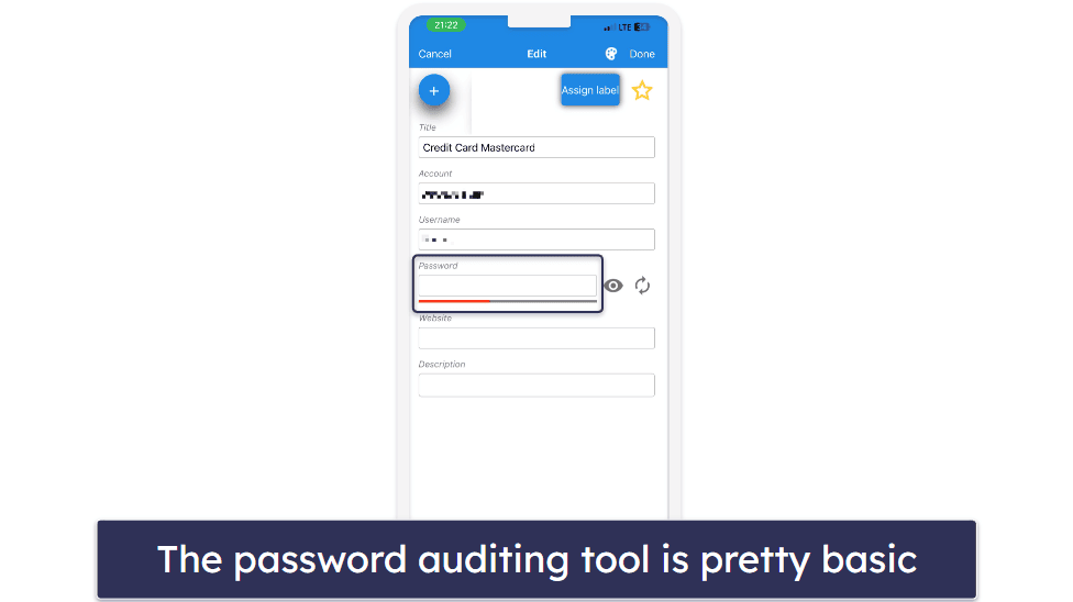 My Passwords Security Features — A Good Range of Features That Function Well