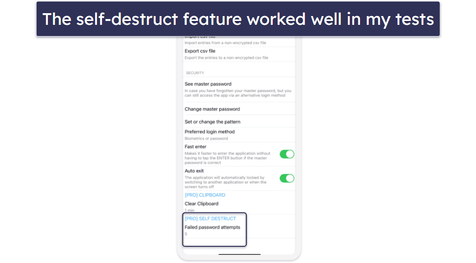 My Passwords Security Features — A Good Range of Features That Function Well