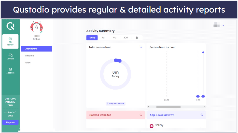 Activity Reports — Qustodio Provides Better Activity Reports