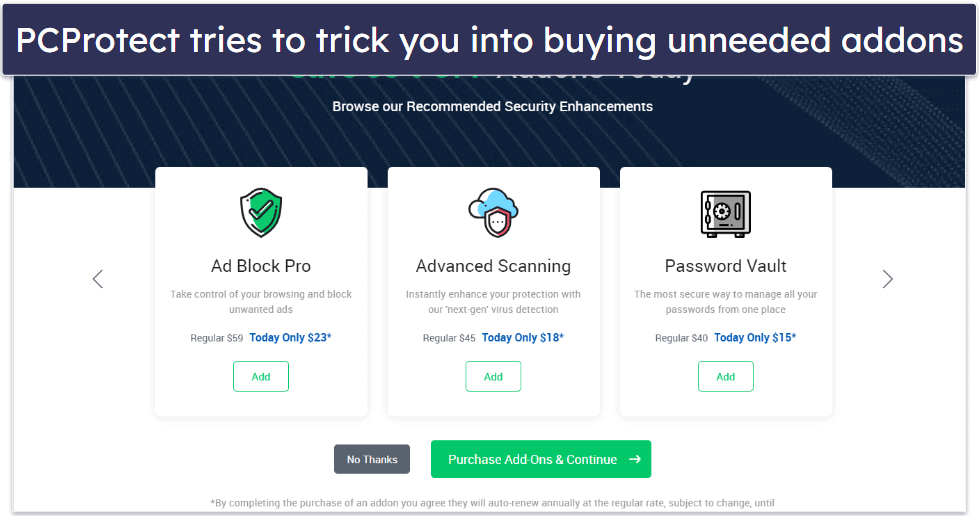 PCProtect Plans and Pricing