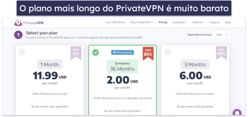 6. PrivateVPN — boa VPN para streaming