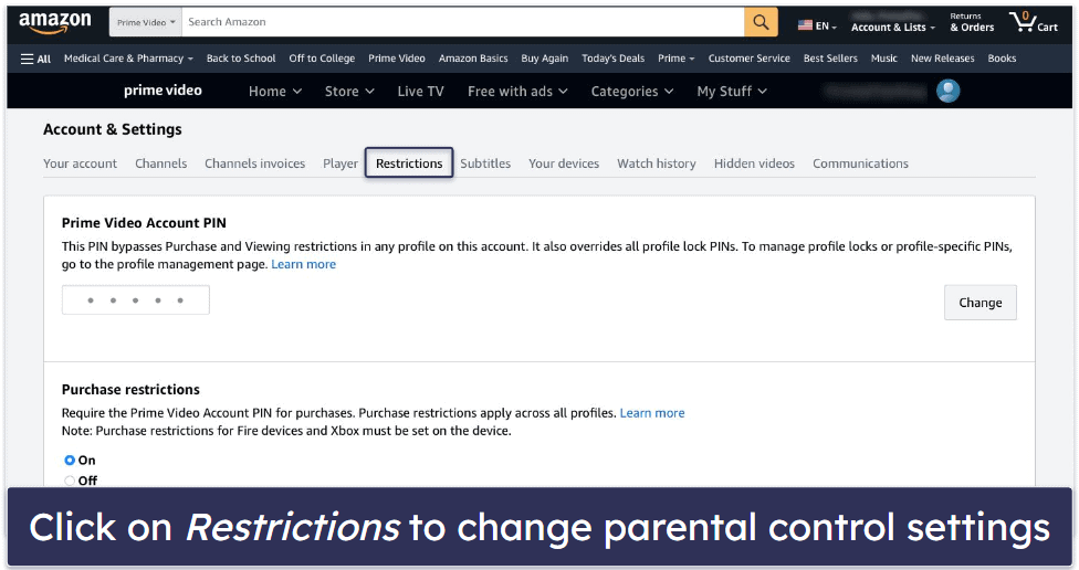 How to Set Parental Controls on Amazon Prime