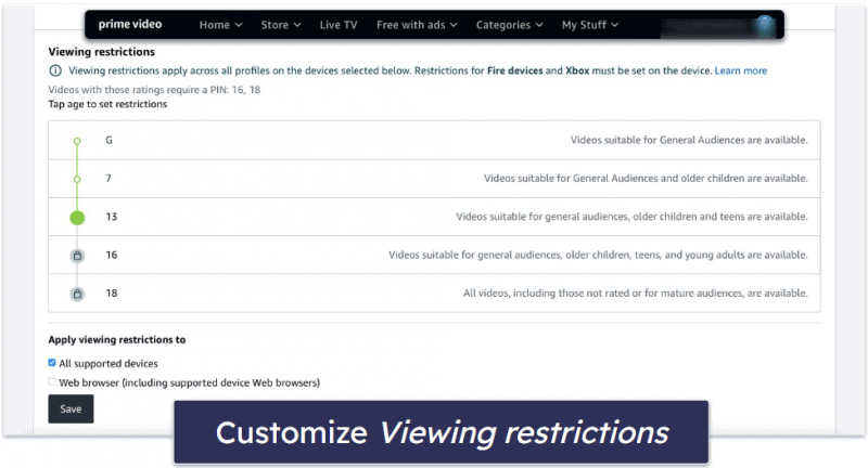 View of How to Set Parental Controls on Amazon Prime in 2026