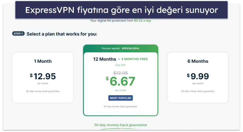 🥇1. ExpressVPN — 2024 Yılının En İyi VPN’si En İyi Güvenlik, Hız ve Performans