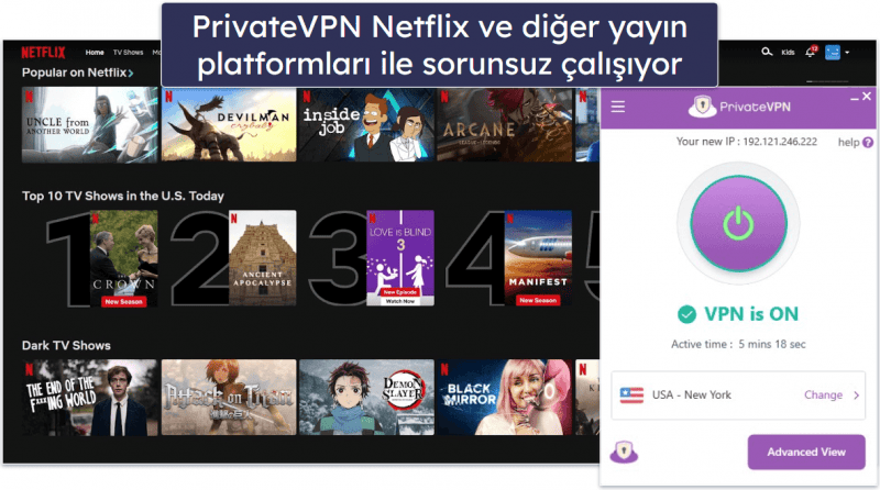 6. PrivateVPN — Yayınları İzlemek İçin İyi VPN