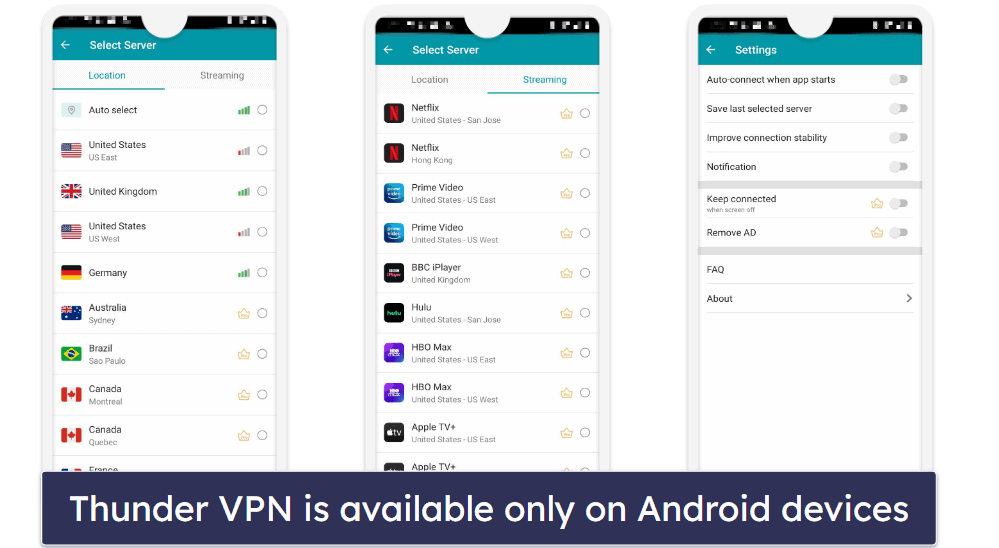 VPN Ease of Use: Mobile App — Android Only (Intuitive but Basic)