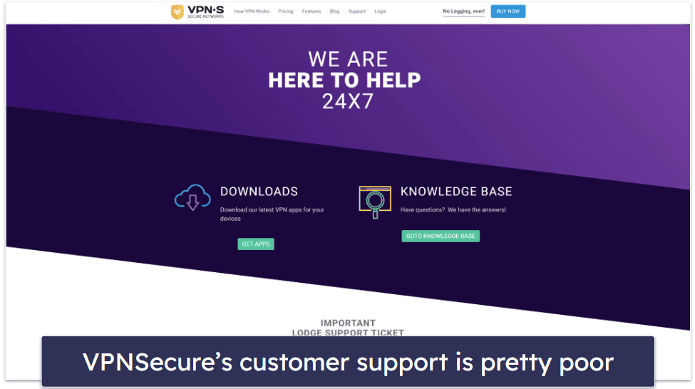 VPNSecure Customer Support