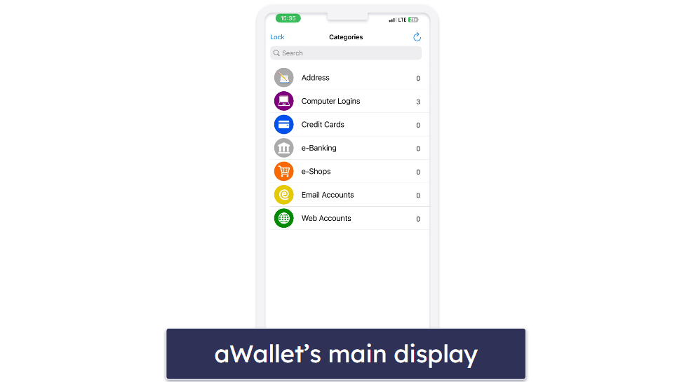 aWallet Security Features