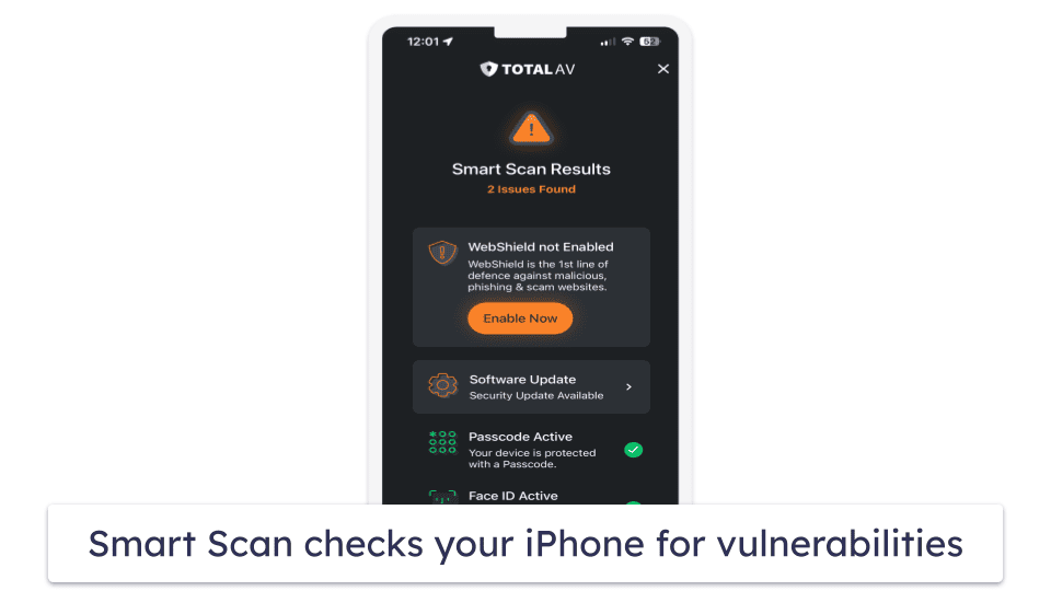 Best Free Antivirus for iOS — TotalAV Mobile Security &amp; Private VPN