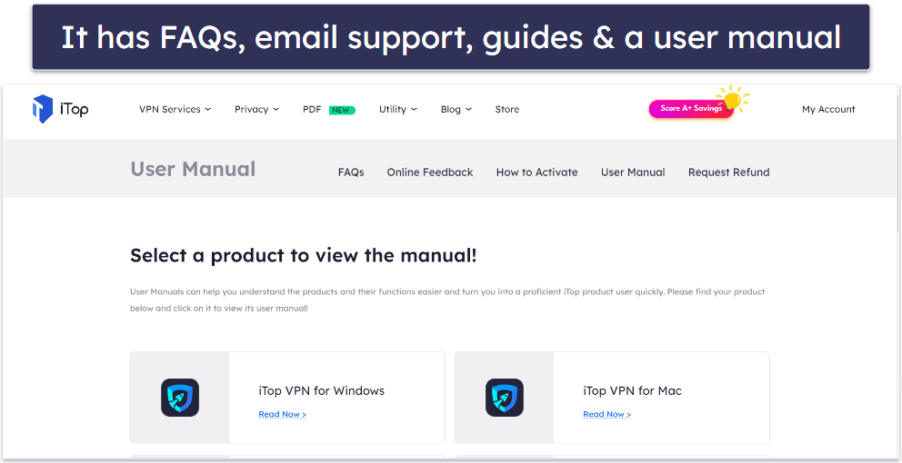 iTop VPN Customer Support — Direct Support Is Slow but Helpful