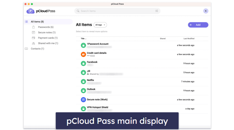pCloud Pass Security Features