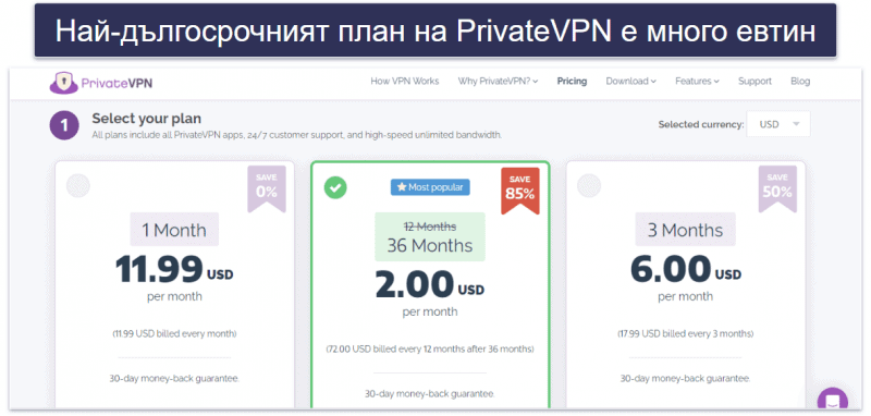 6. PrivateVPN — Добра VPN услуга за стрийминг