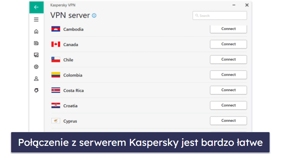 8. Kaspersky: Antywirus z dobrą kontrolą rodzicielską i przyzwoitym VPN do streamingu
