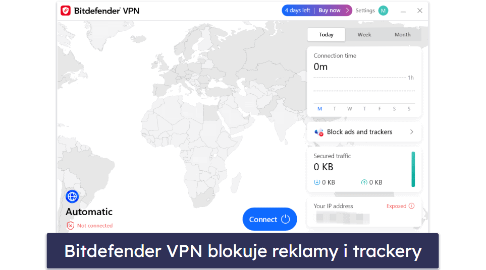 4. Bitdefender: Zaawansowany antywirus z naprawdę szybką siecią VPN