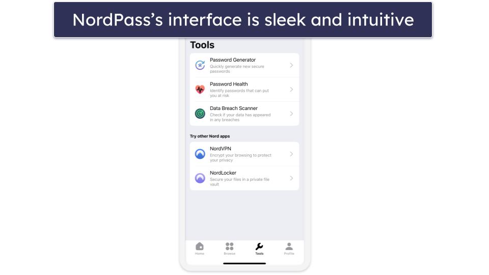 4. NordPass — Most Intuitive User Interface