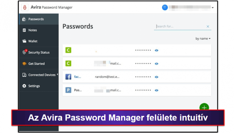 9. Avira Password Manager — Egyszerű beállítás és intuitív funkciók