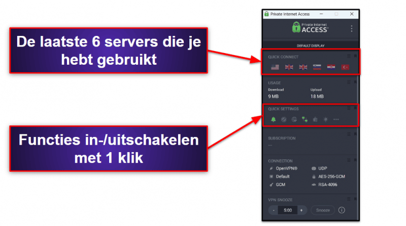 🥈2. Private Internet Access: uitstekende privacyfuncties