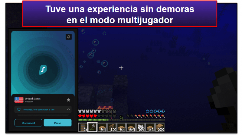 5. Surfshark: VPN económica para Minecraft