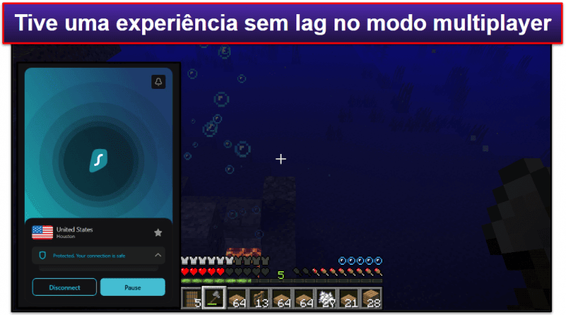 5. Surfshark: VPN de baixo custo para Minecraft