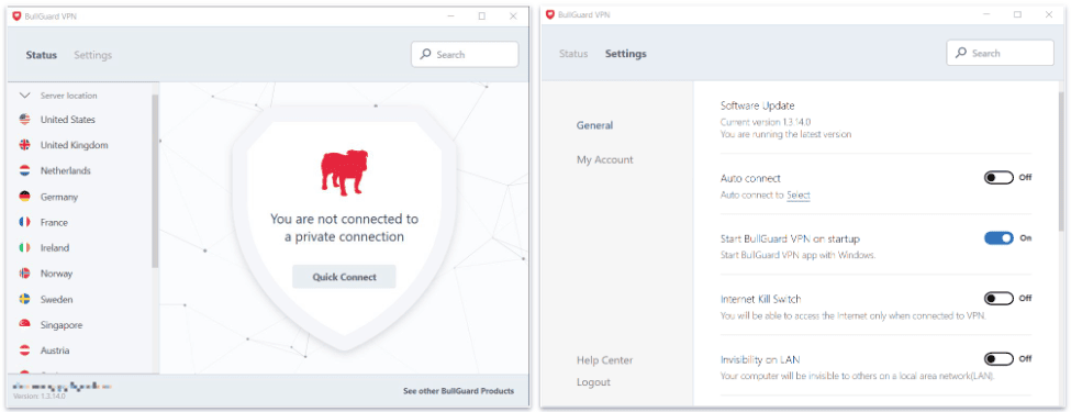 BullGuard VPN Full Review — Fast Speeds & Intuitive Apps, but It’s Bad for Streaming