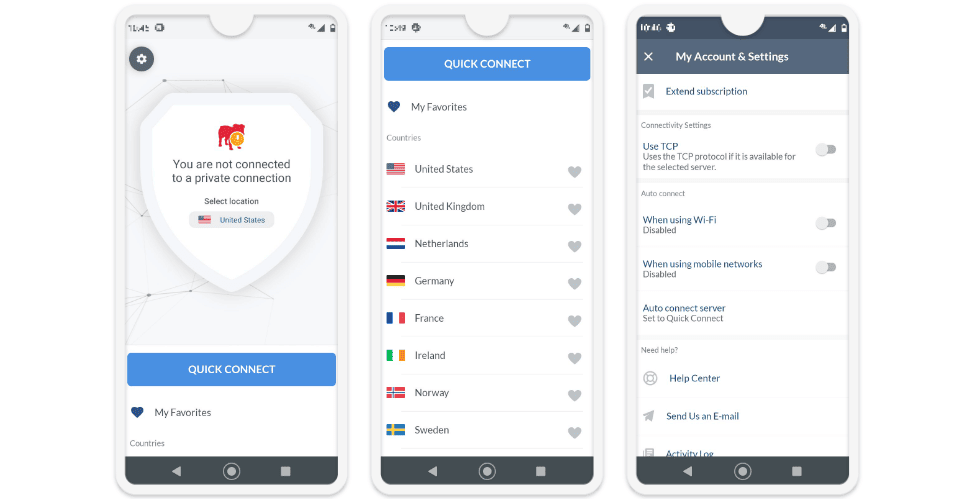 BullGuard VPN Ease of Use: Mobile & Desktop Apps — Super Simple but Not Feature-Rich