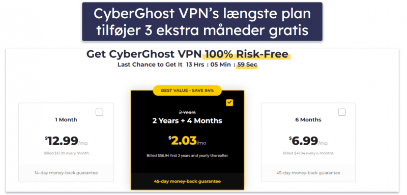 🥉3. CyberGhost VPN — Høj ydeevne med stort servernetværk (anbefales til spil)