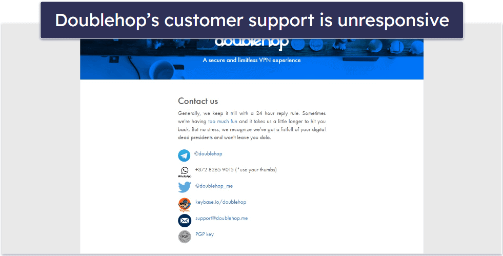 Doublehop Customer Support