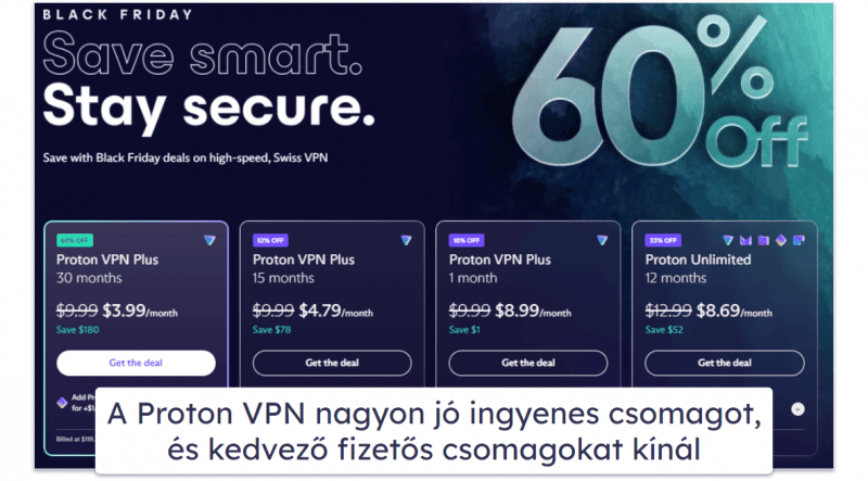 7. Proton VPN  — Remek adatvédelmi funkciók &amp; gyors sebesség